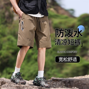 男装休闲短裤男2025宽松夏季透气户外运动速干防晒冰感五分裤图片