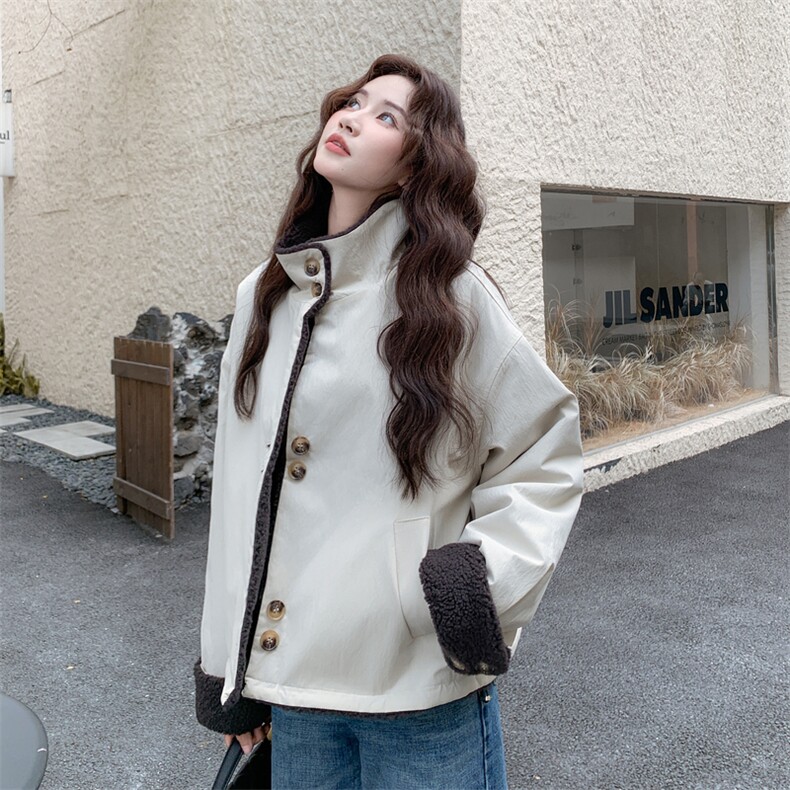新款首上2C0281035P135K308加厚两面穿外套,女装皮草,2C028