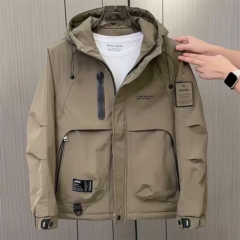 YR9220 男士数据款冲风衣 非标羽绒服  现货图片