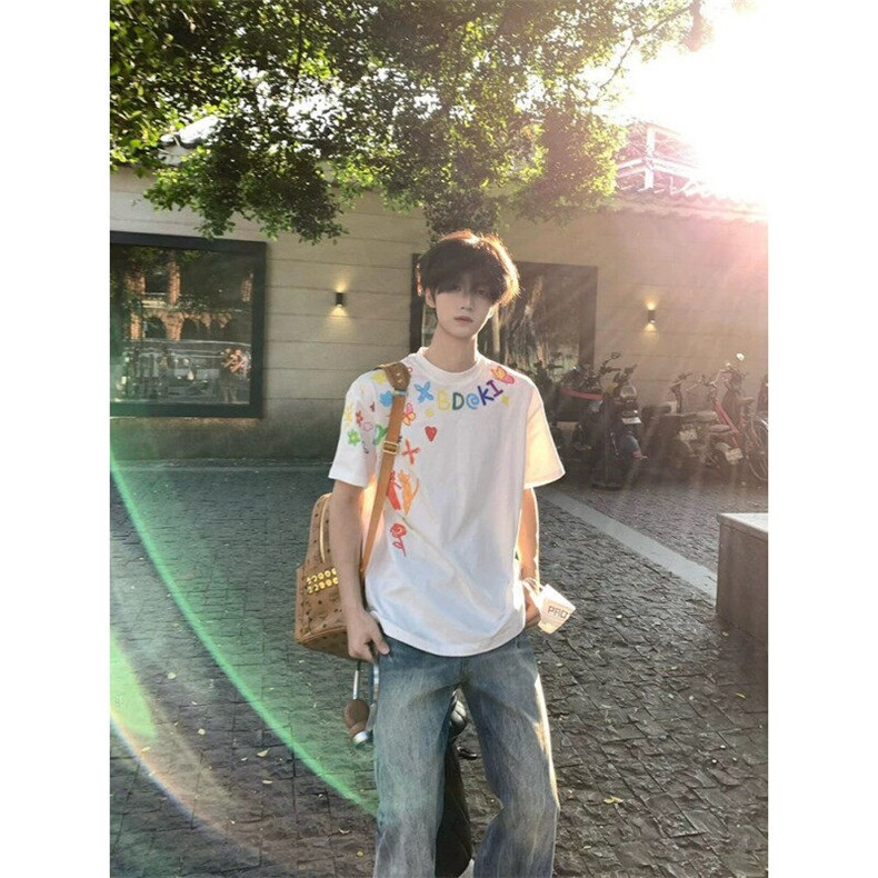 XZ809A/VVPP13/P20/控38重磅印花美式复古圆领T恤,男装T恤,星座809A(原222-1)