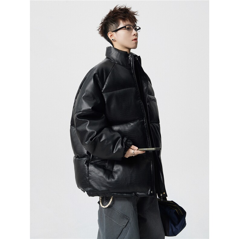 鳄鱼纹钢印字母大码M-5XL棉衣男MY77093P120控168抖音控198，男装棉衣，星座227-7