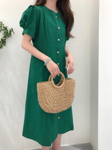 夏装，韩系连衣裙,女装连衣裙,xy35