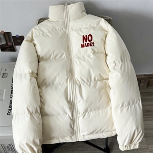 高街植绒刺绣羽绒棉服外套男冬季情侣加厚保暖面包服 MC103图片