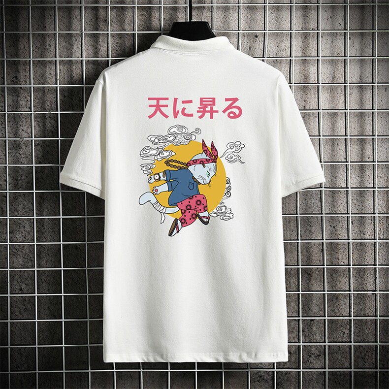 PL57012-P35 翻领短袖polo衫男大码胖子半袖t恤男有领保罗衫图片
