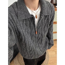 JY721-P58针织开衫宽松休闲情侣毛衣外套潮，男装针织衫/毛衣，星座1501-3