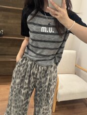 夏季新款简约时尚百搭女士撞色插件袖，女装T恤，沐策羊绒