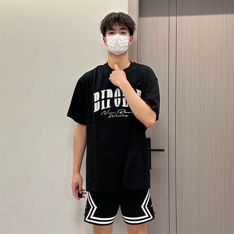 万针全刺绣工艺抖音得物高品质260克重磅纯棉双纱美式高街短袖T恤,男装T恤,电商A486