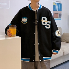 秋款棒球服外套男潮牌潮流字母刺绣情侣学生夹克22102-P65控118，男装夹克，星座717