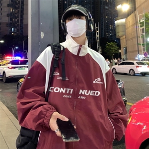 秋新户外登山服休闲连帽潮帅冲锋衣男夹克外套F6401 P80控108图片