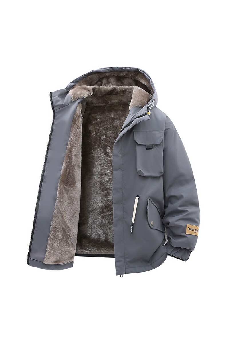 立体冬季外套加绒加厚潮牌夹克连帽宽松保暖派克服A436-D201-P80,男装夹克,电商A436