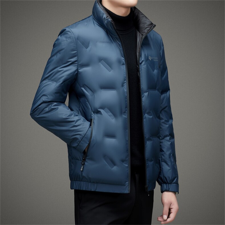 BAMJ-8917钱塘2020-2中年男士商务休闲立领冬季厚款羽绒服P180,男装羽绒服,钱塘207-2
