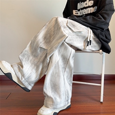 212A-K106常规特40控78加绒特48控88扎染工装口袋休闲裤男宽松，男装休闲裤，星座212A（原A324）
