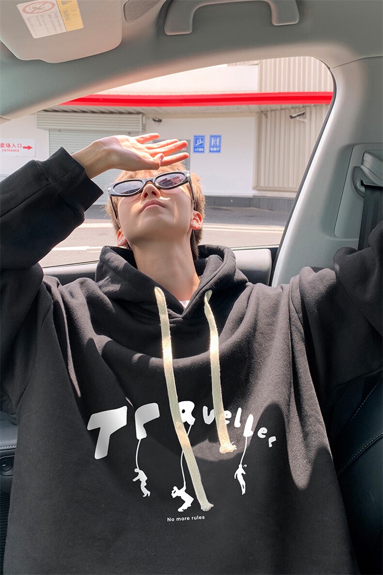连帽卫衣男大码胖子帽衫大号运动服WY2449-P35,男装卫衣,电商A040