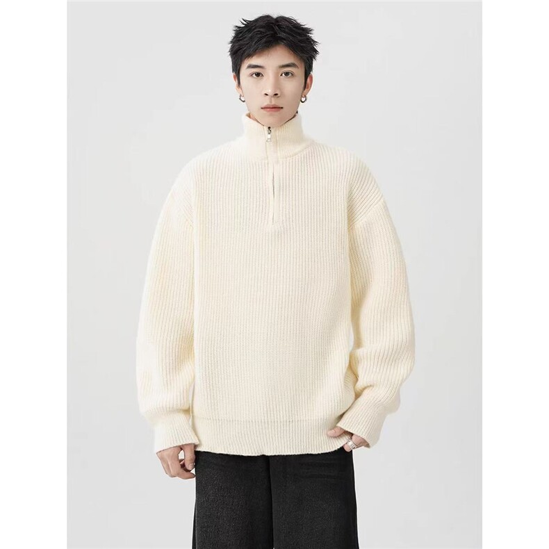 1506A/G50010/P50半拉链毛衣男士韩版宽松翻领1图片