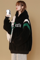2023秋冬加绒加厚羊羔绒卫衣休闲羊羔毛外套男女973-P90控价118，男装卫衣，电商A441-1