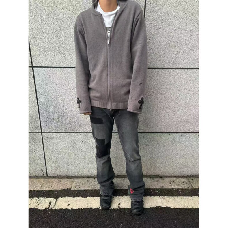 RT08P72美式复古针织毛衣,男装针织衫/毛衣,电商B323A