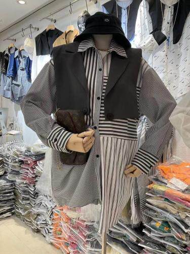 西装马甲真两件衬衣，女装西装，一杭