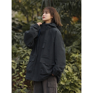 春季新款美式山系休闲纯色冲锋衣情侣潮流夹克外套JK7811-特P85图片