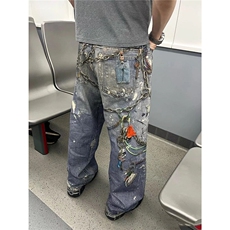 【套图3】903-AK91-特P70【98】S-3XL印花牛仔裤！1，男装牛仔裤，星座903