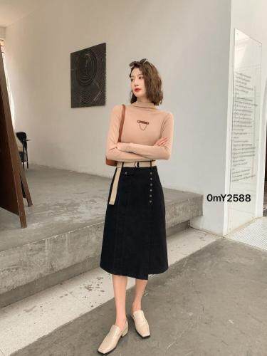 秋装中裙，其它，欧美吔