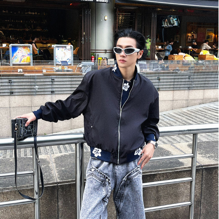 美式高街拉链设计感夹克外套男HY222-P68,男装夹克,星座1109-4
