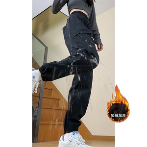 秋冬加绒加厚户外防水冲锋裤保暖束脚休闲裤K8280特P55控 88图片
