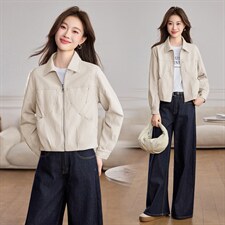 现货BAO款海宁皮衣外套女款2026新款短款春秋高级感小个子皮夹克，女装皮衣，江南女神