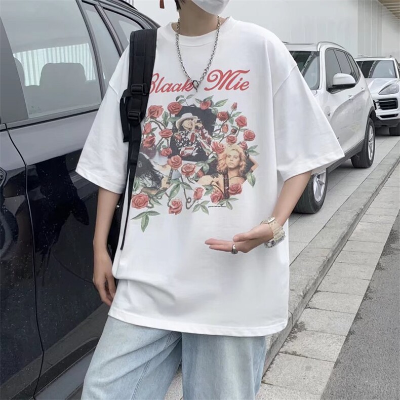 夏季潮牌男士短袖t恤男潮流上衣情侣半袖体恤衫TC38P32,男装T恤,星座1116-2