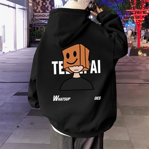 CM065P60新品重磅纯棉连帽卫衣秋冬外套卡通印花帽衫秋冬外套图片
