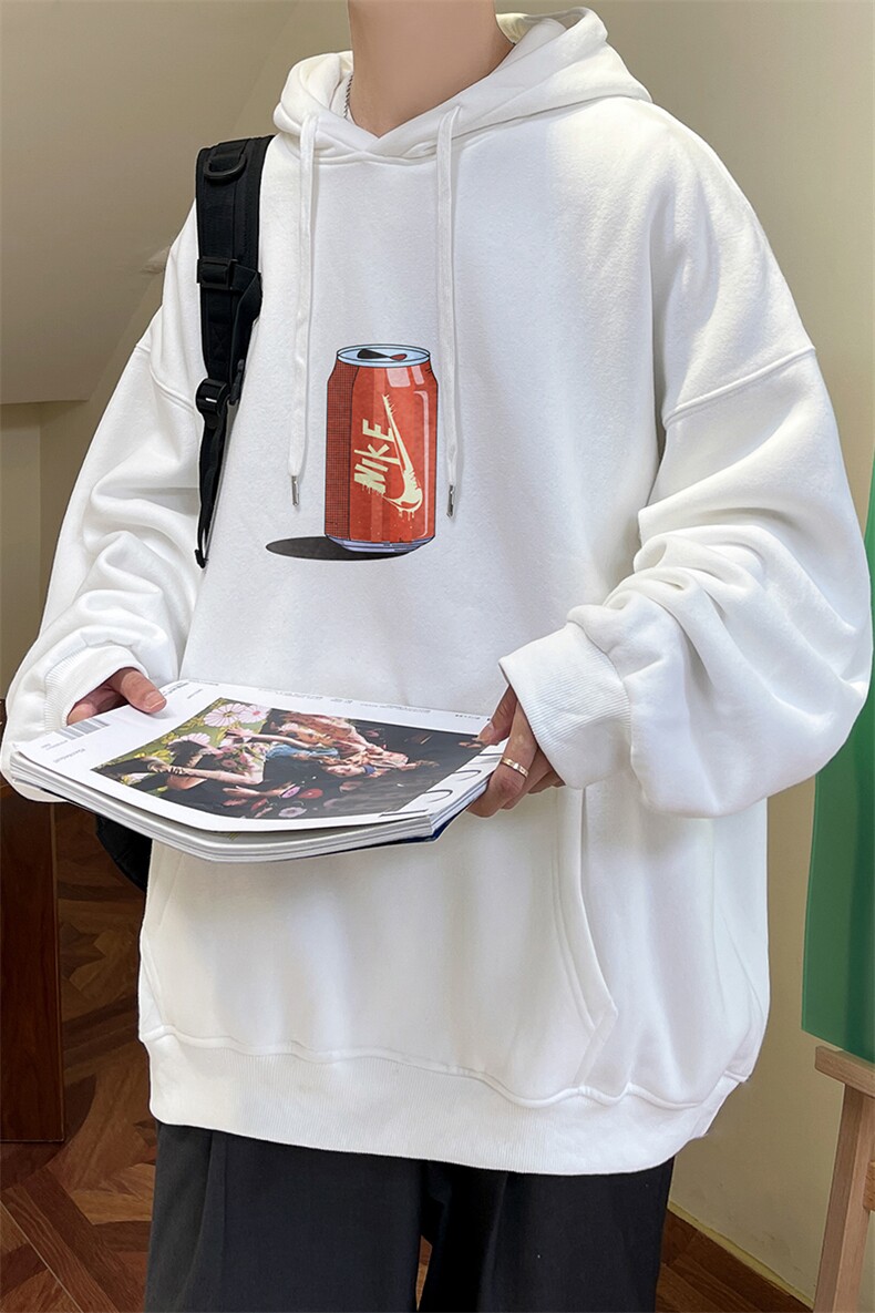 秋冬季连帽卫衣可乐印花情侣六色大码外套A071-W558-P45,男装卫衣,电商A071