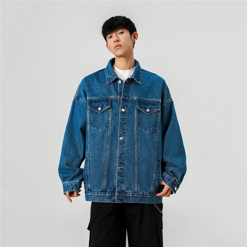 25款抖音品质牛仔夹克宽松韩版工装潮流水洗外套N999/P98148,男装夹克,星座202