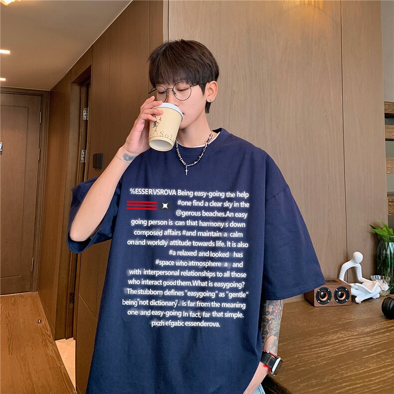 重磅240克精梳双纱精密赛格纺T恤纯棉印花短袖男T6364特P19,男装T恤,星座610B-1