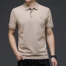 C8853夏季男士短袖T恤青年休闲绅士修身体恤免烫商务P66，男装T恤，电商B360