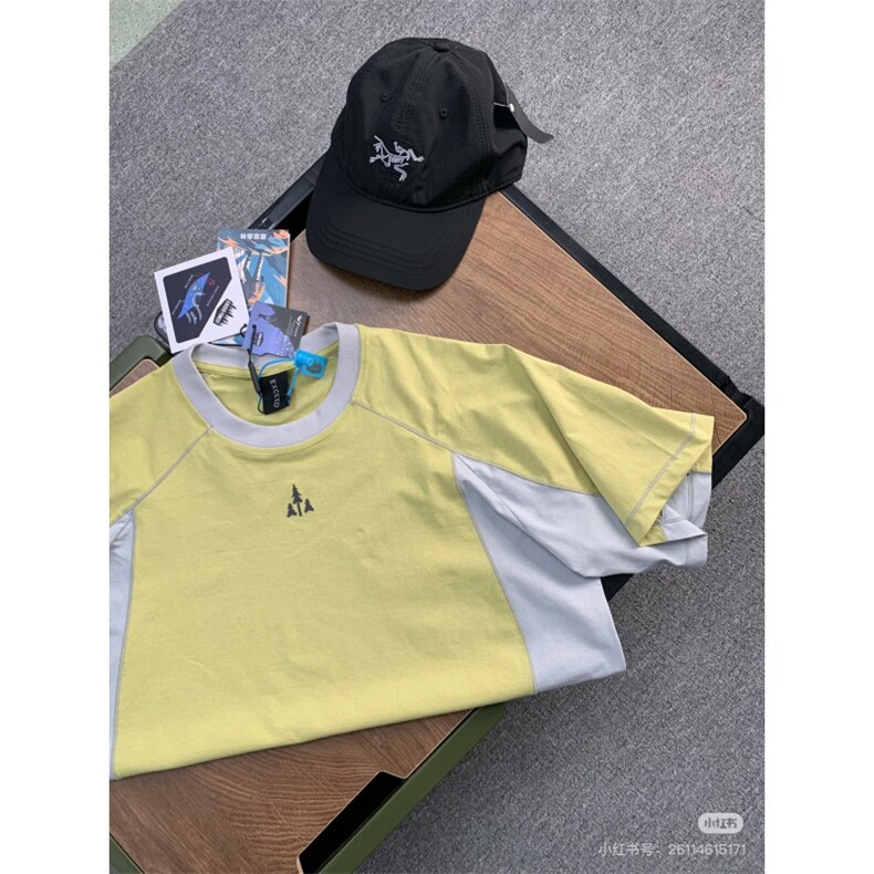 网图美式运动短袖男女夏季薄款户外速干t恤羽毛球骑行服特P33,男装T恤,电商C306-1