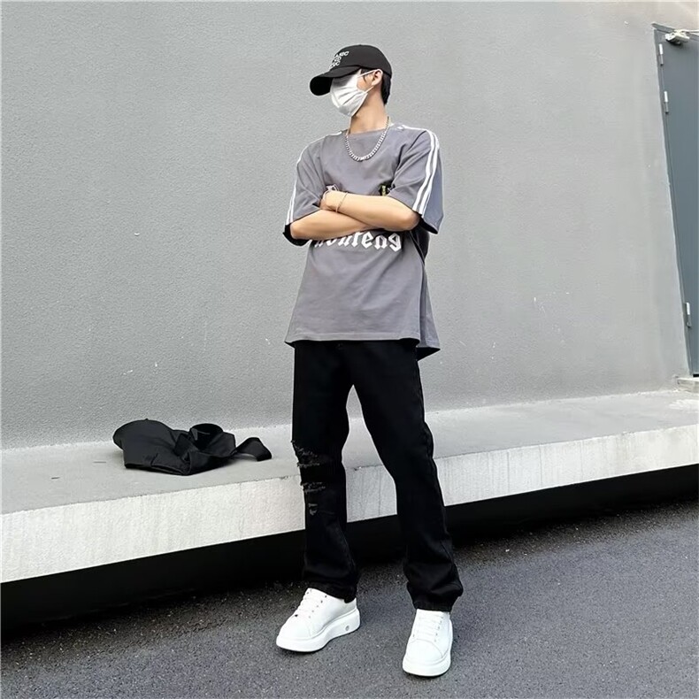 美式牛仔裤男春秋新款休闲直筒裤T1630P35,男装牛仔裤,星座1116-2