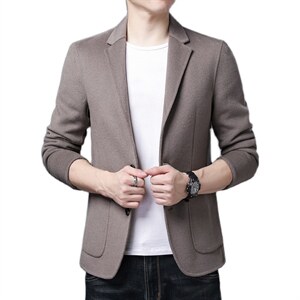 KCN20221-13秋季男士修身西服上衣休闲潮流外套双面尼小西装P320,男装西服,电商B360