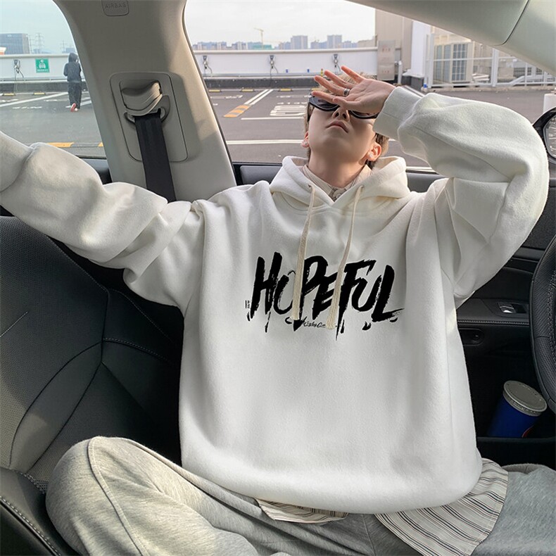 连帽卫衣男大码胖子帽衫大号运动服WY2425-P35图片