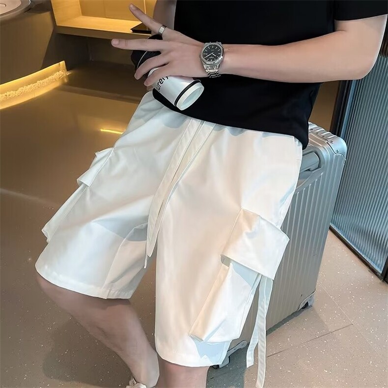 夏装休闲短裤男潮牌ins宽松休闲潮流外穿中裤百搭韩版五分裤图片
