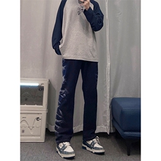 欧美hiphop直筒牛仔裤美式复古阔腿裤垂坠感xz310a-4-nz15-P55，男装牛仔裤，星座310A-4