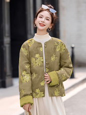 主推现货2025年冬装新款新品女装复古风休闲宝藏棉衣，女装棉衣/棉服，尚娜萱