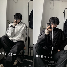 档口图暴走涵涵双面穿满天星夹克外套冲锋衣J6066-P65，男装夹克，星座1213
