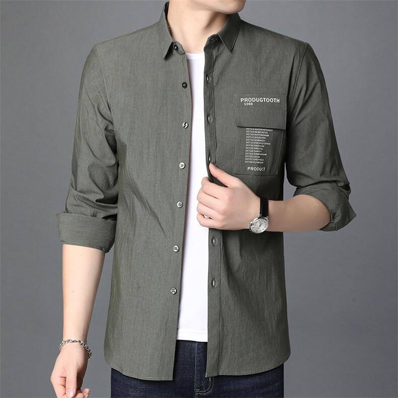 J8524钱塘2021-1春季主推男士高品质休闲衬衫P65,男装衬衫,钱塘207-1