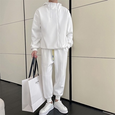 轻熟风2025秋冬季高品质男士套装抖音直播紫色两件套C208-6786，男装休闲套装，电商C208