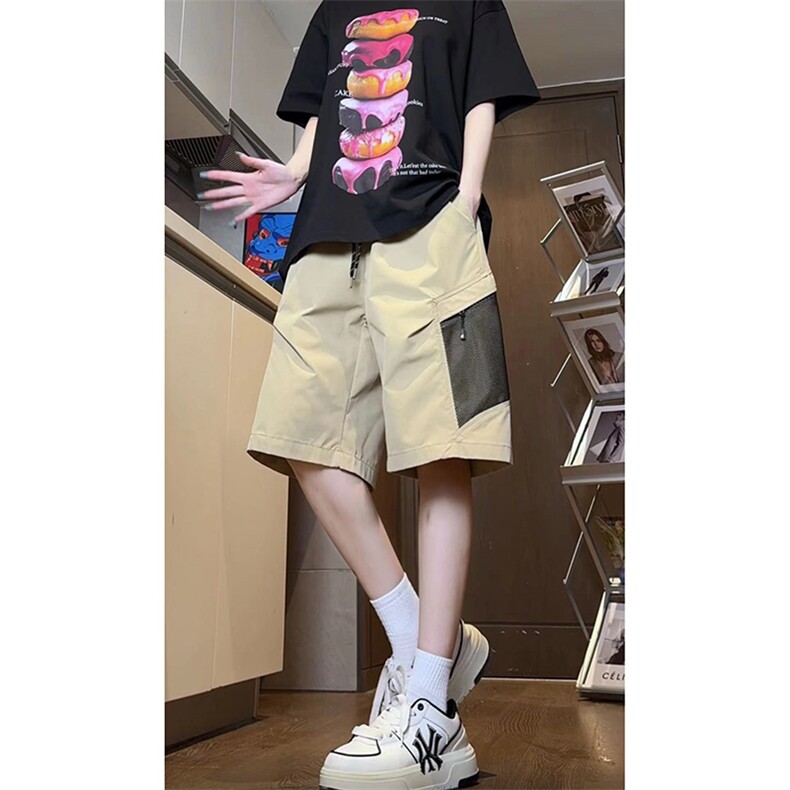 XZ616夏季薄款口袋拼接网格速干裤设计感短裤TY2518P45控58，男装牛仔裤，星座512A（原616）