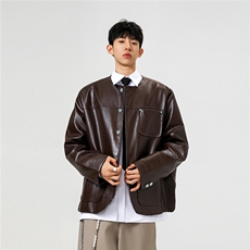 可二开无影墙绿宝石扣大码M-5XL鳄鱼皮蛇纹夹克男JK78066P85控138，男装夹克，星座227-7