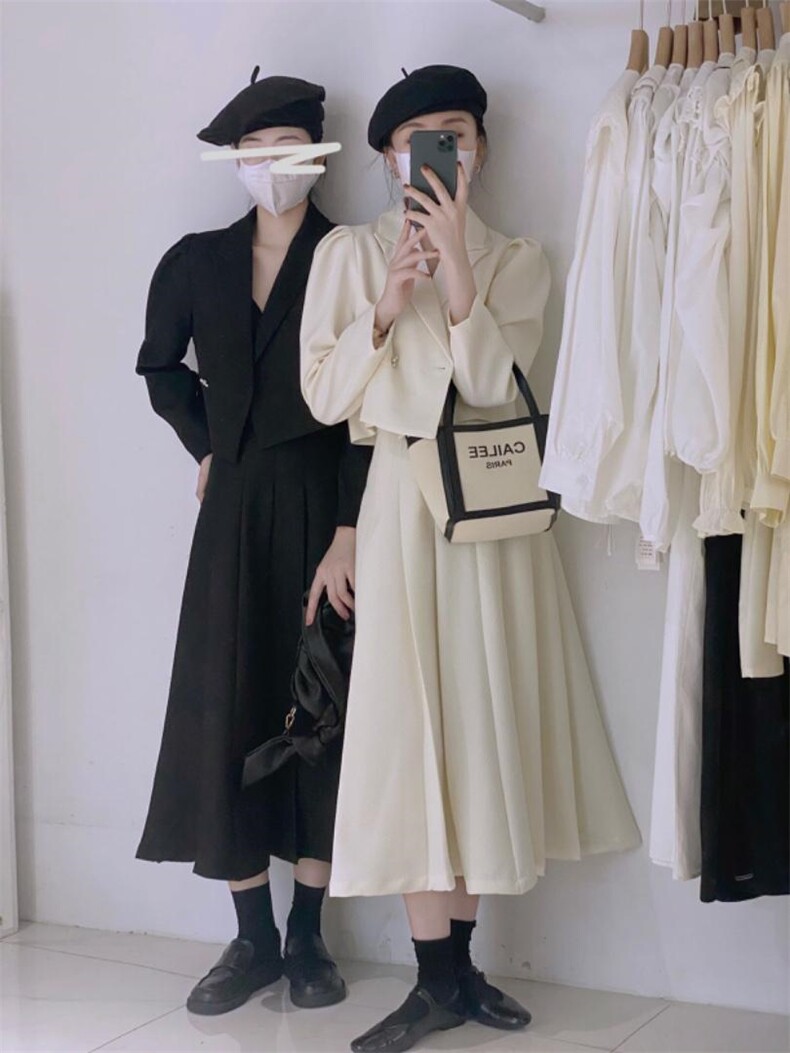 小西服套装，女装职业装，驿谷