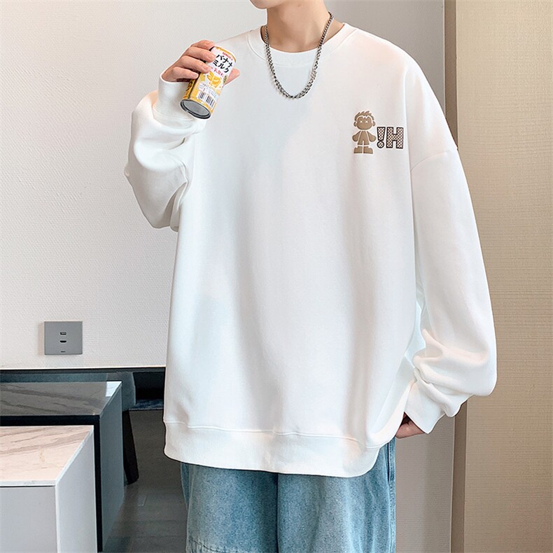 春秋新款牛奶丝圆领港风卫衣男女休闲百搭MYY-W6020-P45控69,男装卫衣,星座717