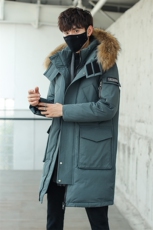价格调整按市场嘴低价拿货大毛领长款修身户外羽绒服，男装羽绒服，星座301D-5(原星座1415）