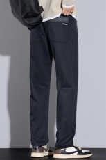莱塞尔天丝休闲长裤男士春秋冬款垂感舒适百搭抗邹弹力直筒裤外贸，男装休闲裤，星座224-3