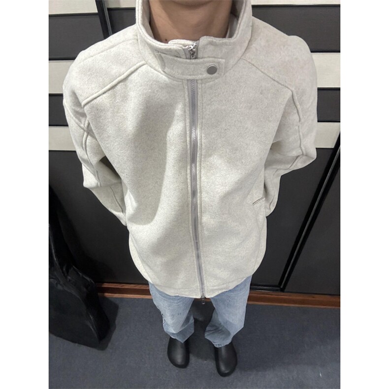 潮牌立领运动美式街头卫衣男女复古夹克外套设计感秋JK8554,男装夹克,星座1116A（原606A-3）